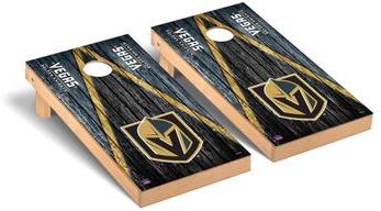 Skip's Garage Vegas Golden Knights NHL Triangle Cornhole Board Set