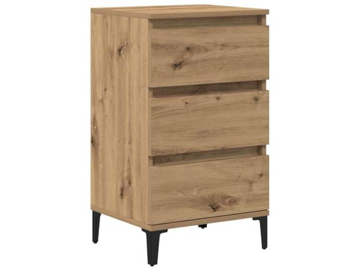 Heofavd Nachttisch Artisan-Eiche 45x35x44 cm Holzwerkstoff