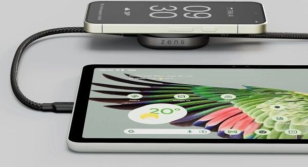 Zens Trådløs Oplader + Usb-C, Qi2, Sort