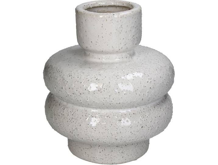Vase Emina - Farbe: weiss - Material: Steingut - 131