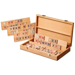 Philos® 3609 - Rummy Holzkassette, Strategiespiel