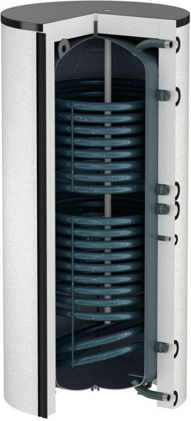Flamco Standspeicher Duo Solar 1000 l, d= 800, weiß, mit EPS-Isolierung (19325)