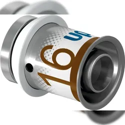 Uponor Endstück S-Press PLUS aus Messing, verzinnt 16mm