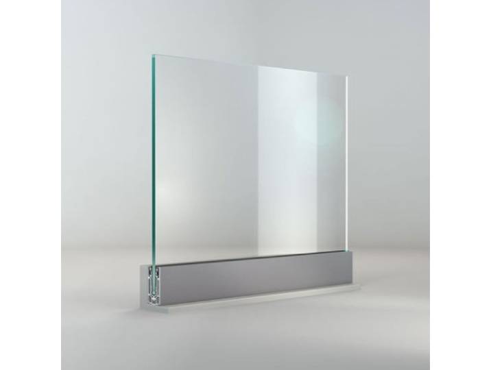 Conception personnalisable de garde-corps en verre pour intérieur, garde-corps en verre et aluminium fait main, canal de garde-corps en verre