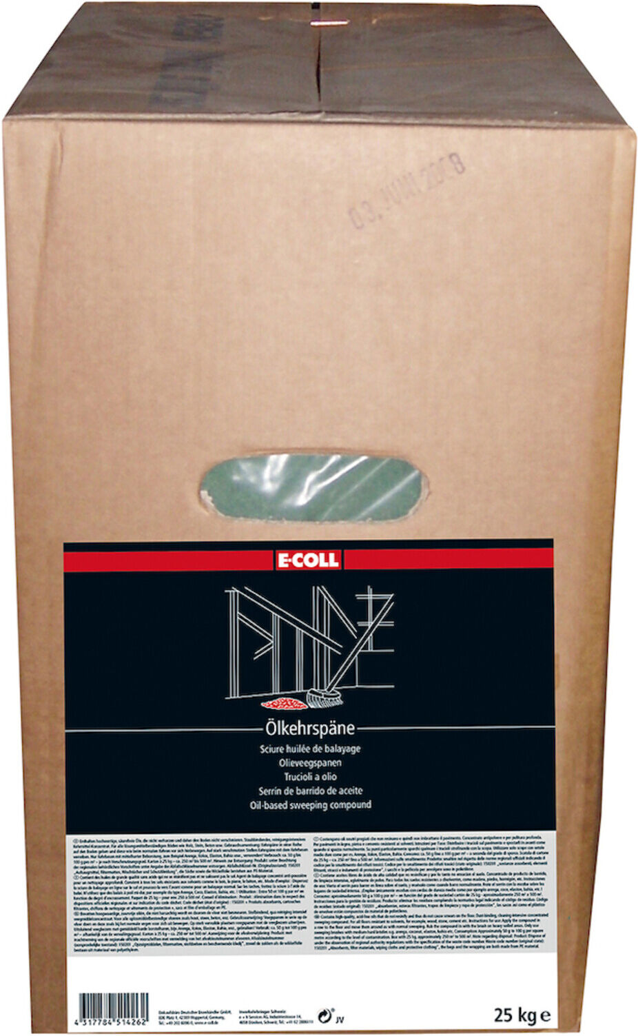 E-COLL Ölkehrspäne 25kg grün (4317784514262)