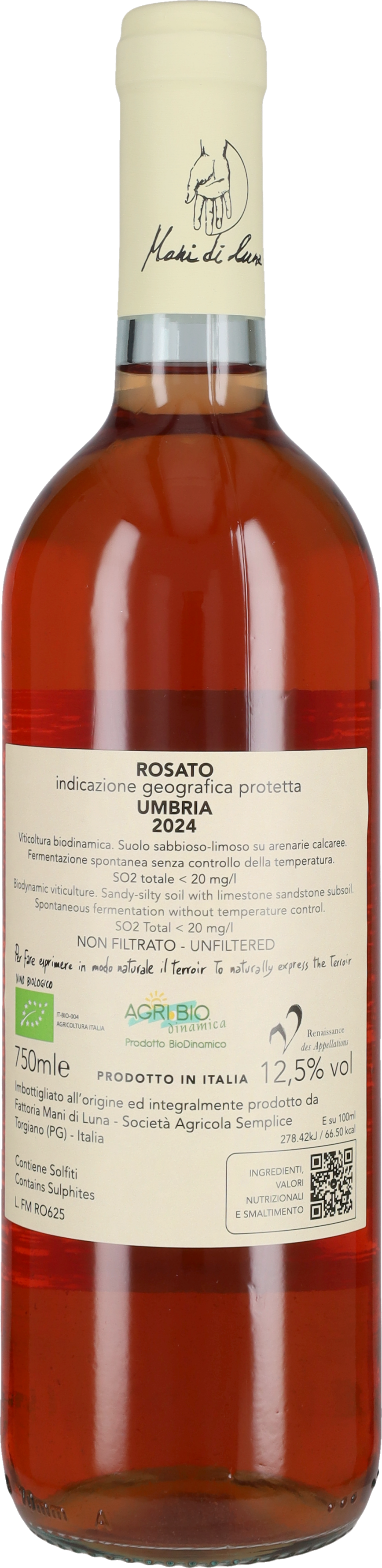 Sangiovese Rosato 'Rosé Osé' Fattoria Mani di Luna 2024