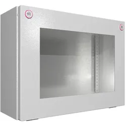 Rittal Bus-Gehäuse KX Stahlblech Sichtscheibe 400x300x155mm (Gehäuse), Elektronikzubehör + Gehäuse, Grau