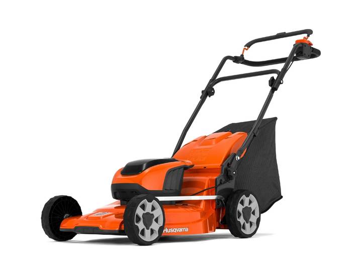 Akkurasenmäher HUSQVARNA LC 142i Solo , orange (bunt), Rasenmäher, Akkurasenmäher