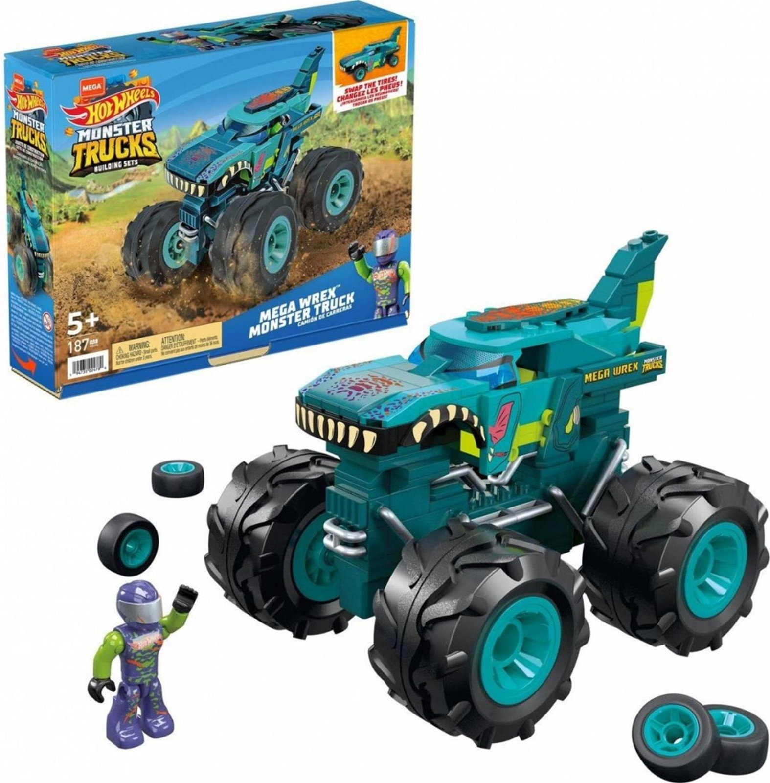 Mega Construx Hot Wheels Mega-Wrex Monster Truck bouwset speelgoedauto