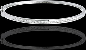Edenly Diamantarmreif Barett in Weissgold - 0.75 Karat - 25 Diamanten