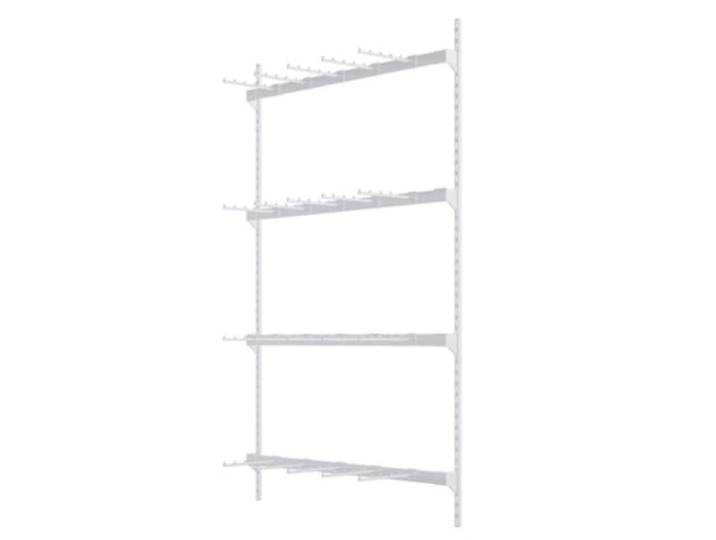 4- Oder 5-stufiges Wandmontiertes BH-Präsentationsregal Mit 20 Haken Organizer Für Dessous Spielzeug Halsketten Socken Präsentationsregal Für Boutiquen Einzelhandelsgeschäfte(Blanc,150x150cm)