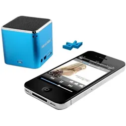 Technaxx MusicMan Mini Wireless Soundstation BT-X2 Lautsprecher tragbar drahtlos Blau