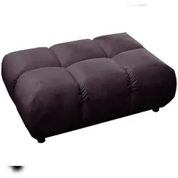 KAWOLA Polsterhocker VIVIEN Hockerbank Velvet purple