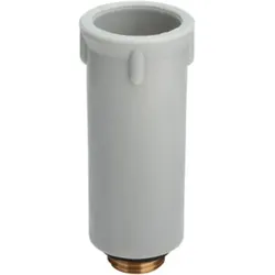 Baustopfen 1/2" weiß mit Metallgewinde und Dichtung / Nr.: 1019314