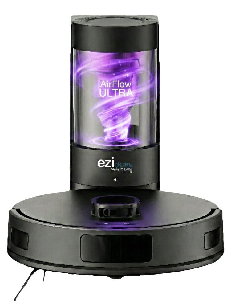 EZIclean AirFlow ULTRA robotstofzuiger en dweil met LIDAR-technologie en automatisch reinigingsstation