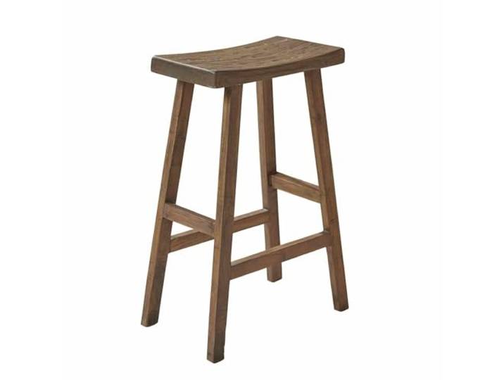 LOBERON Hocker Nael , braun stilvolles Interieur, Wiederaufbereitetes Teakholz, Mit schöner Patina, Jeder Hocker ein Unikat