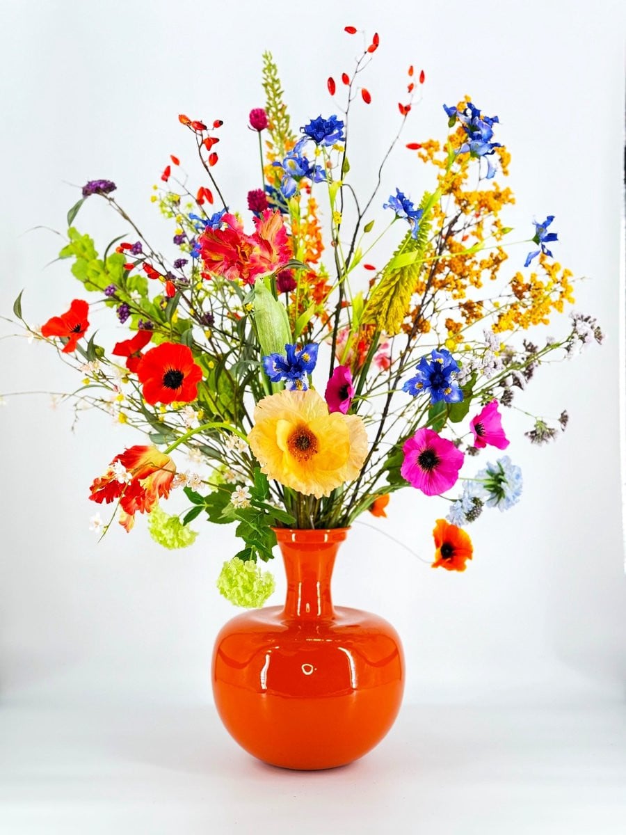 Zijden kunstbloemen boeket Saar