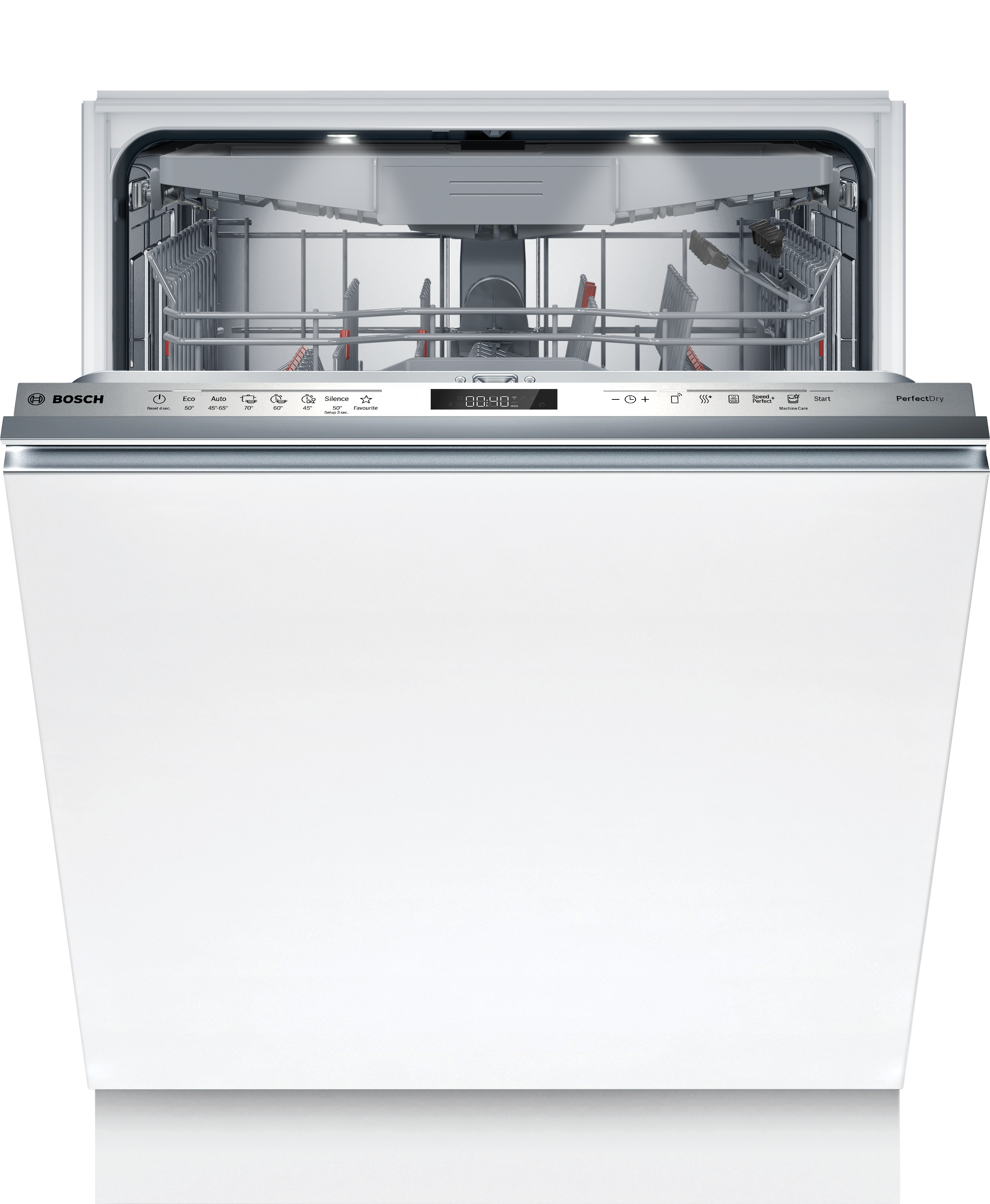 Bosch vollintegrierbarer Geschirrspüler "SBV6ZCX25E", Energieeffizienz: B, weiß, B:59,8cm H:86,5cm T:55cm, Geschirrspüler, Time Light - Restzeit wird auf Küchenboden projiziert, Rack Matic, vollintegrierbarer Geschirrspüler