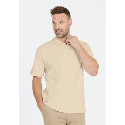 Poloshirt NOU "Tegan", Herren, Gr. XL, beige, 100% Baumwolle, unifarben, normal, V-Ausschnitt, Shirts, mit atmungsaktiver Eigenschaft