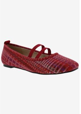 Women's Sissy Flat by Bellini in Red Multi Textile (Size 7 M)