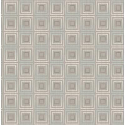 Seabrook Designs Linette Squares Unpasted Wallpaper