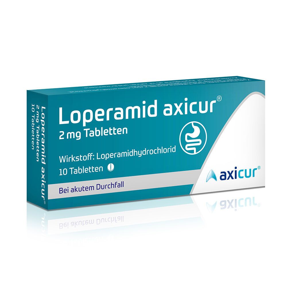Loperamid axicur 2 mg Tabletten 10 St