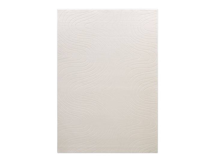 Tapis à relief blanc crème 80x150