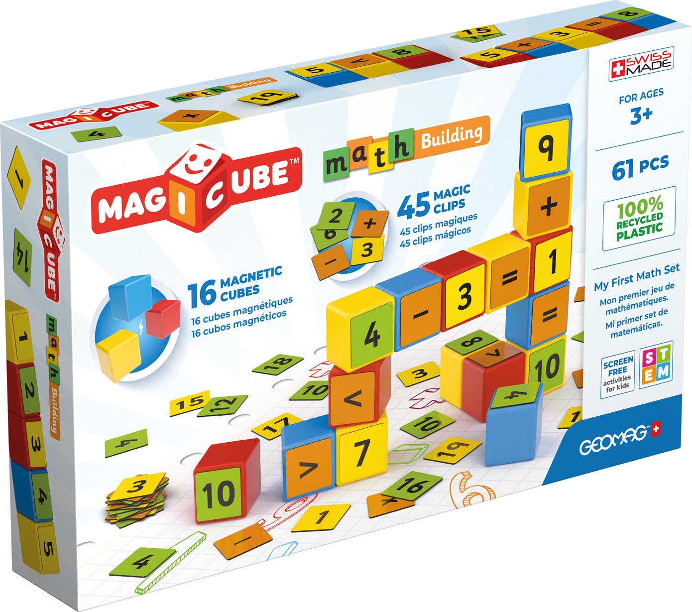 Geomag MagiCube Wiskunde Bouwset voor kinderen vanaf 3 jaar