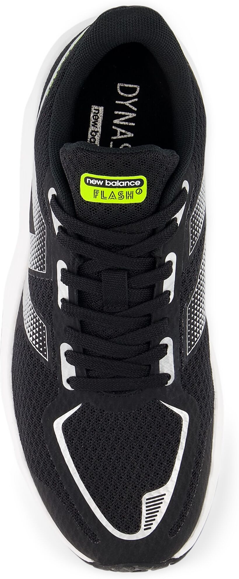 Laufschuh NEW BALANCE "DYNASOFT FLASH", Jungen, Gr. 39, schwarz-weiss (schwarz), Synthetik, Textil, Schuhe Laufschuh, mit Gummilaufsohle schwarz 39