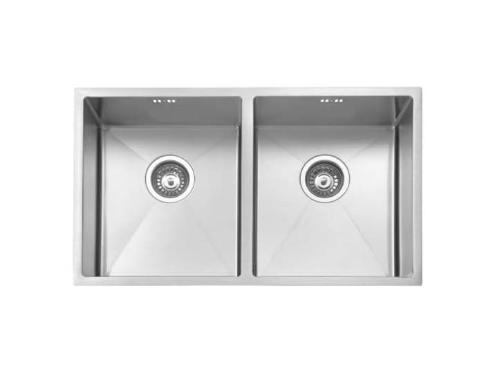 JASSFERRY Küchenspüle 2 Becken Unterbau-Küchenspüle, Doppelschüssel Unterbauspüle aus Edelstahl Abfluss Rohrsatz, Abfal