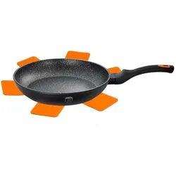 BerlingerHaus GRANITE FRYER DIAMOND 28cm BH-1793, Pfanne + Kochtopf, Orange, Schwarz, Braun