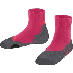 FALKE TK2 Short Kinder Socken, Größe 35-38 in Rot Rot