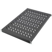 Fachboden mit variablen Befestigungsschienen zum Festeinbau in 483 mm (19")-Schränke schwarz, 1 Höheneinheit