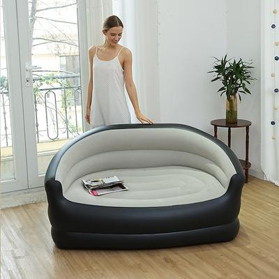 Aufblasbares, faltbares Sofa mit Luftpumpe, unverzichtbar für Camping, Picknicks, Balkone, Wohnzimmer