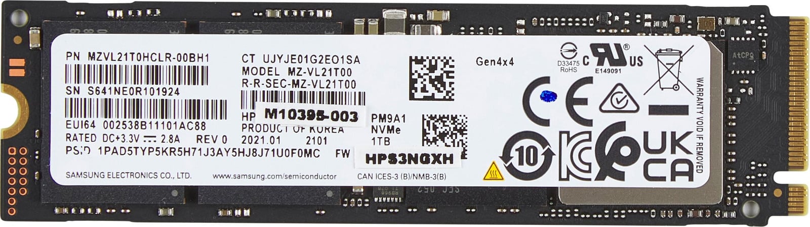 HP 1TB SSD PCIe Gen4 x4 NVMe M.2