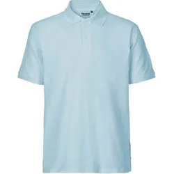 Neutral Herren Bio Piqué Polo O20080 light blue XS