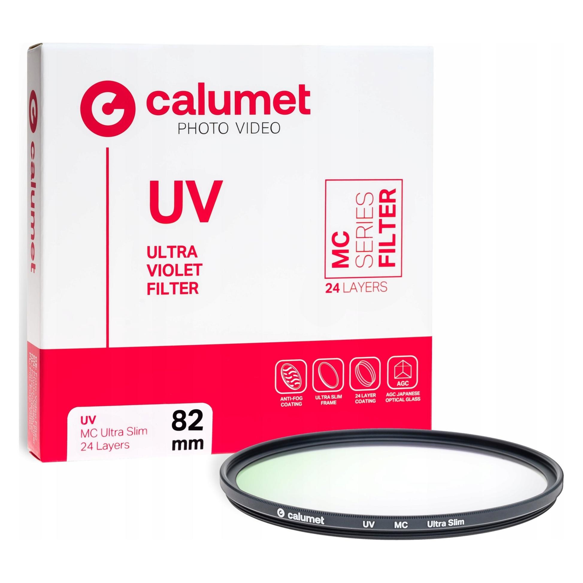 Calumet Filtr Filtr UV MC 82 mm Ultra Slim 24 Layers (82 mm, UV-Filter) (CALSAMC820)