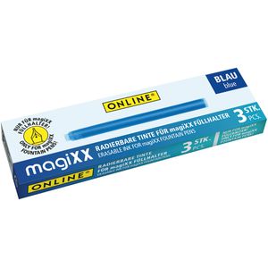 Online Füllerpatronen magiXX 17107, blau, radierbar, 3 Stück