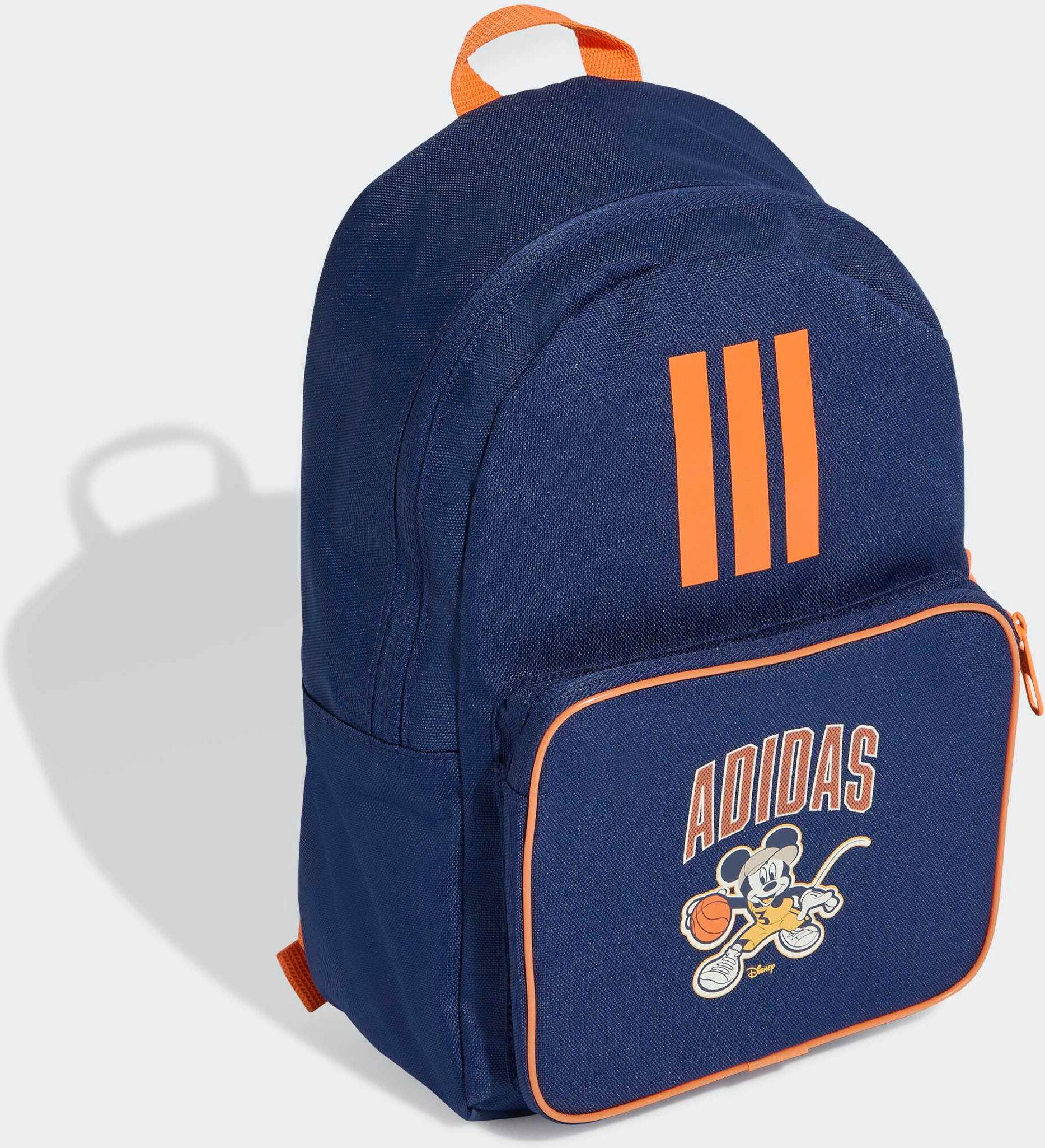 Rucksack ADIDAS PERFORMANCE "ADIDAS DISNEY MICKY MAUS", dunkelblau, pure orange, Rucksäcke, Kinder, Obermaterial: 100% Polyester, Rucksack dunkelblau, pure orange Einheitsgröße
