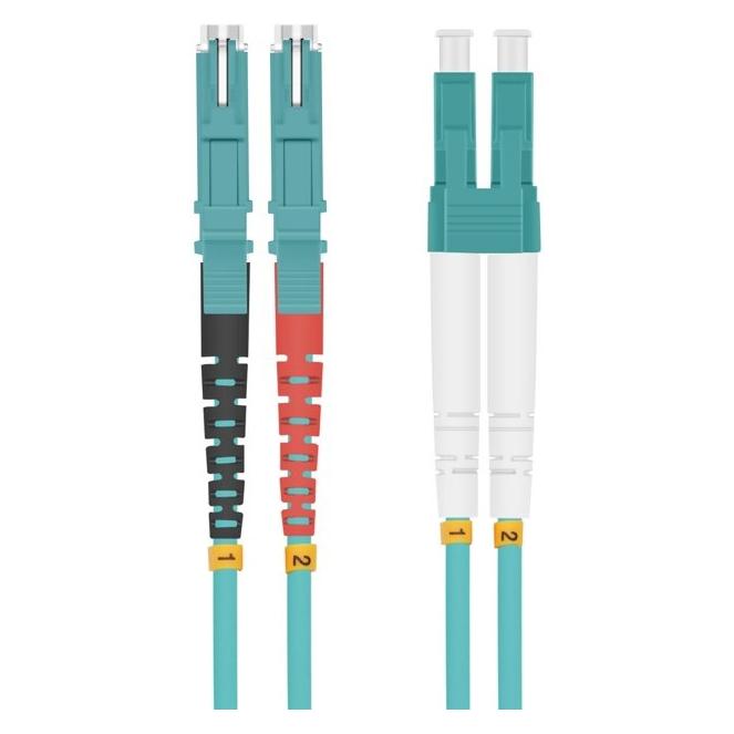 Helos Patch-Kabel E2000 Multi-Mode bis LC Multi-Mode (1 m) (254690)