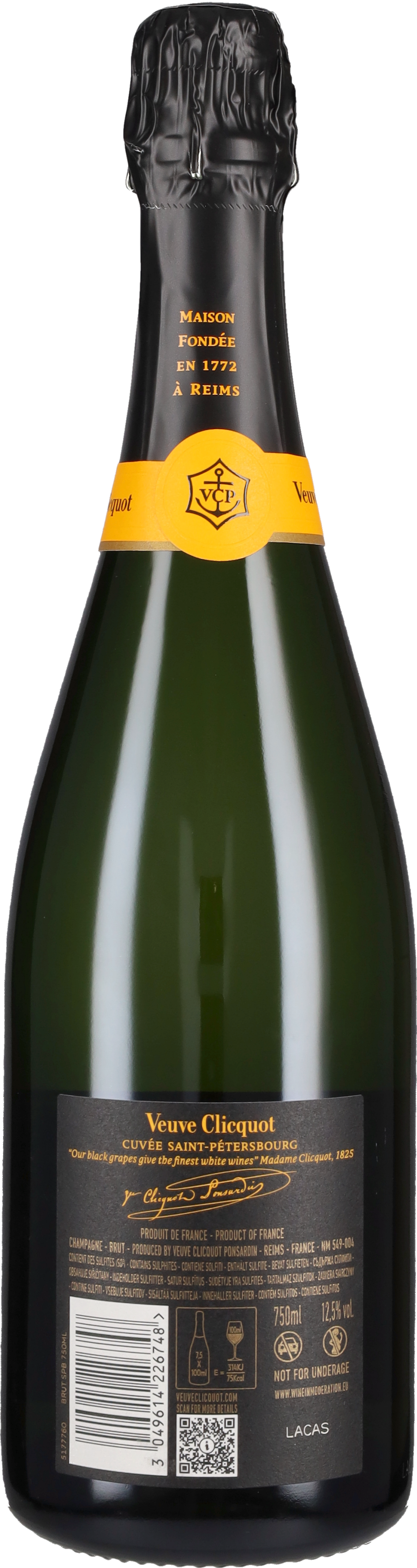 Veuve Clicquot Champagne Brut 'Cuvée Saint-Petersbourg'