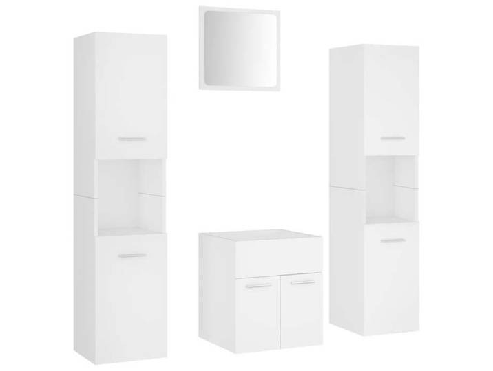 Bonne qualité - Mobilier Ensemble de meubles de salle de bain Blanc - Aggloméré DECO M2738744