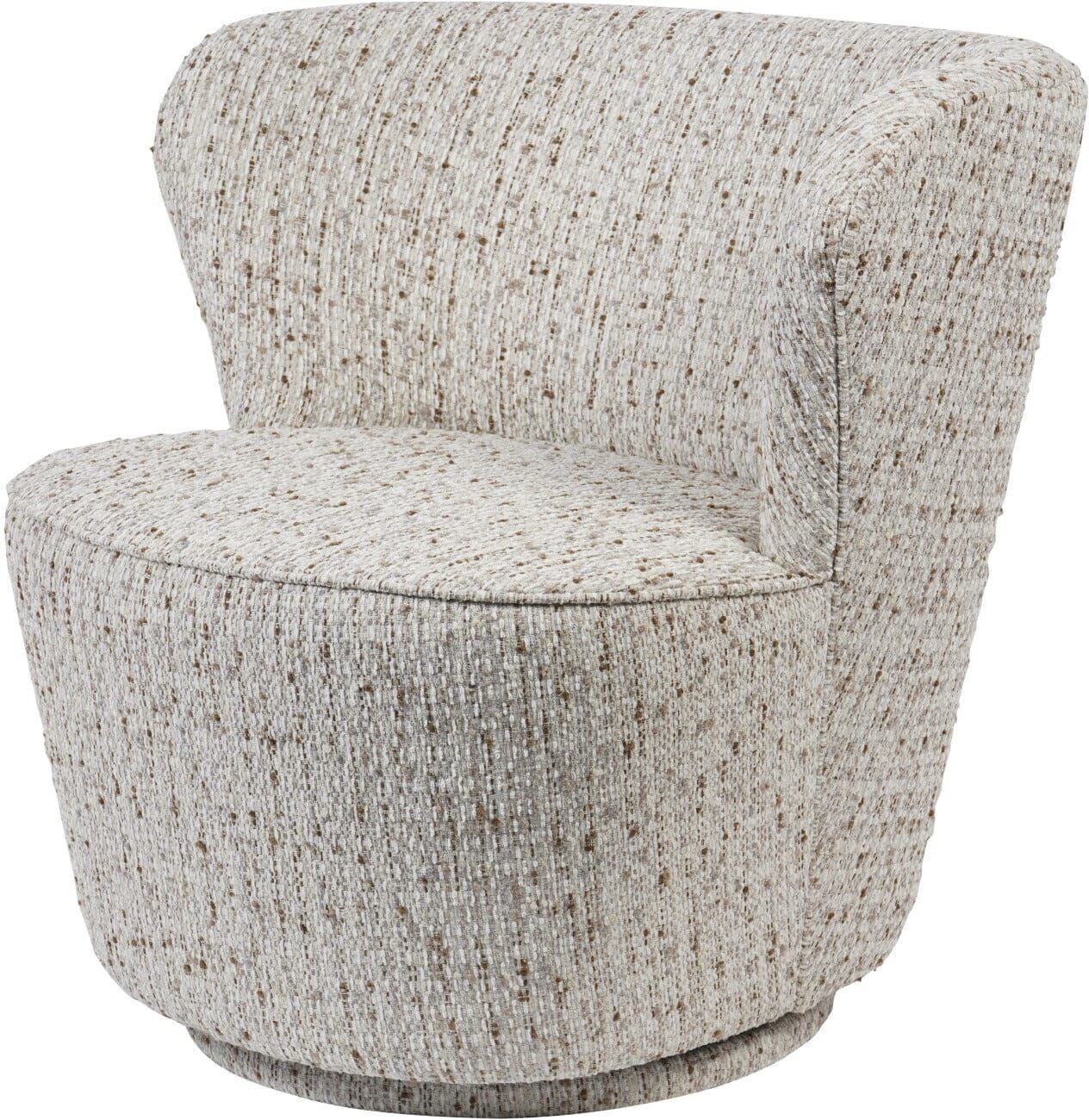Fjura Natural Speckled Textured Accent Chair