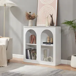 Sideboard Trorhun 80x30x80 cm Weiß [en.casa]