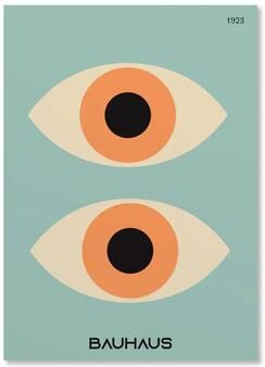 Inspire Select Abstract Orange Bauhaus Poster Geometric Sunrise Bicycle Pop Art Wall Prints For Modern Home Decor wo 042 7 23.62 In No Frame