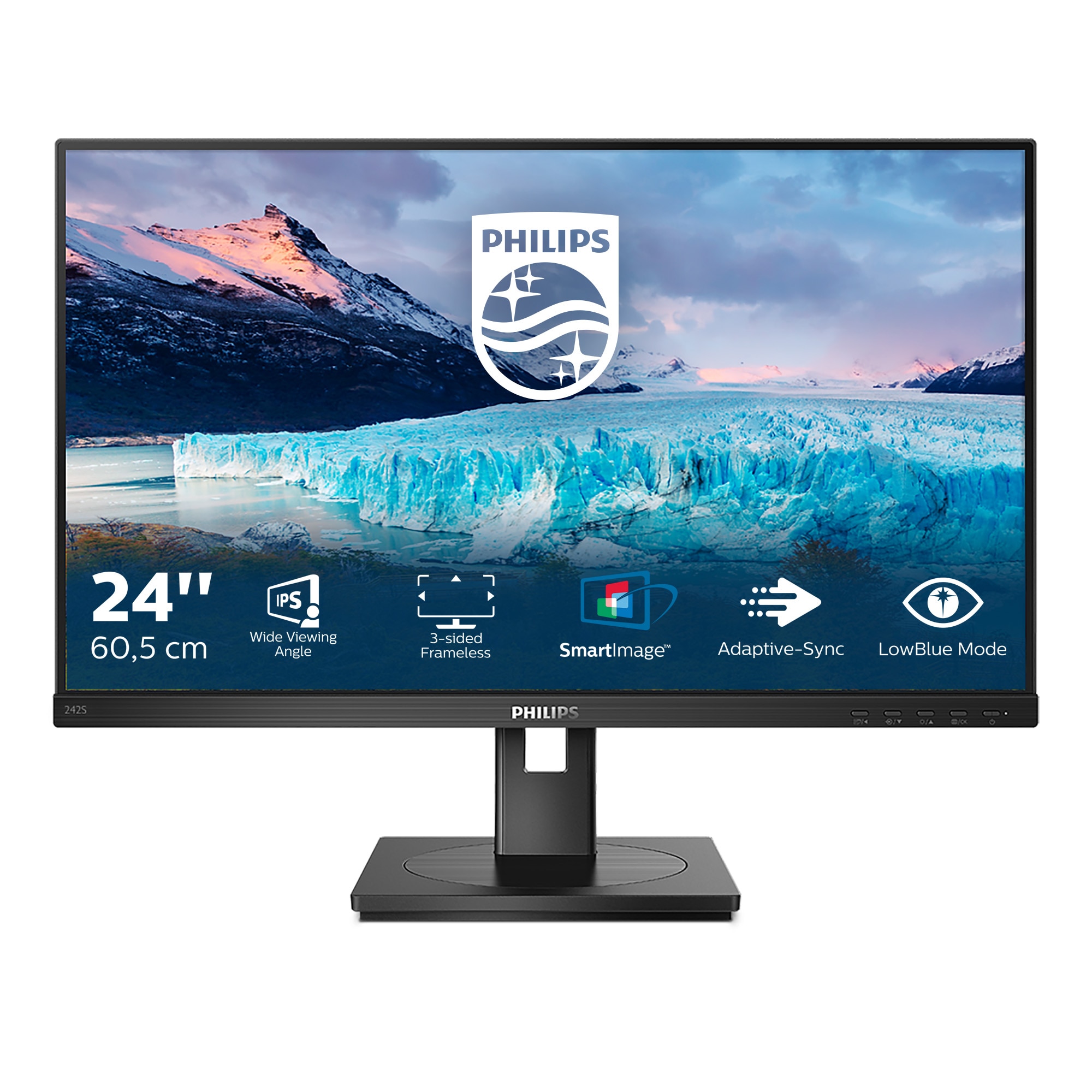 Philips S-Line 242S1AE 23.8 Zoll Full HD IPS LED 16:9 75 Hz Monitor 242S1AE/00