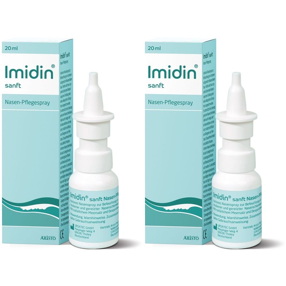 Imidin sanft Nasen Pflegespray 2x 2x20 ml Nasenspray