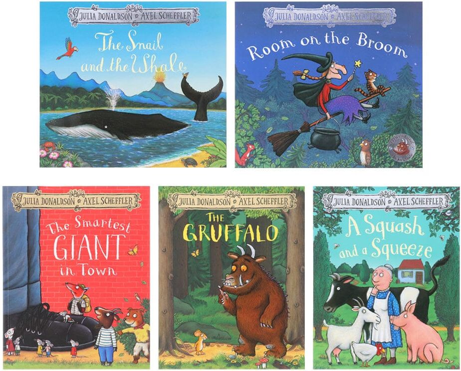 Julia Donaldson Story Collection Illustrated 5 Picture Books Set - Age 5-7 - Paperback Pan Macmillan