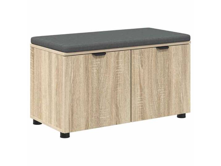 Saison Soldes  Banc d'entrée avec coussin - SARAZYJ - pour 2 Personnes - Chêne Sonoma 80x46x46 cm MM6202