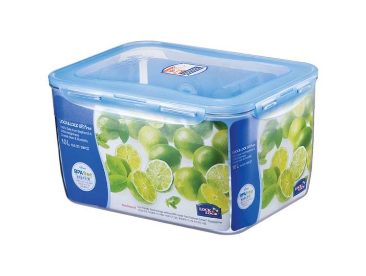 Lock&Lock Vorratsdose Sound Lock 1 Stk Tritan T 24 cm - Farbe: transparent, blau